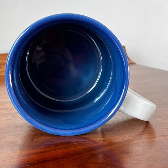 Otagiri Orca Killer Whale Mug Blue Vintage Embossed Coffee Cup Japan Ocean - Picture 5 of 7